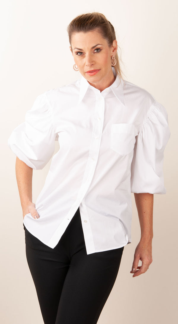Bluse Weiß