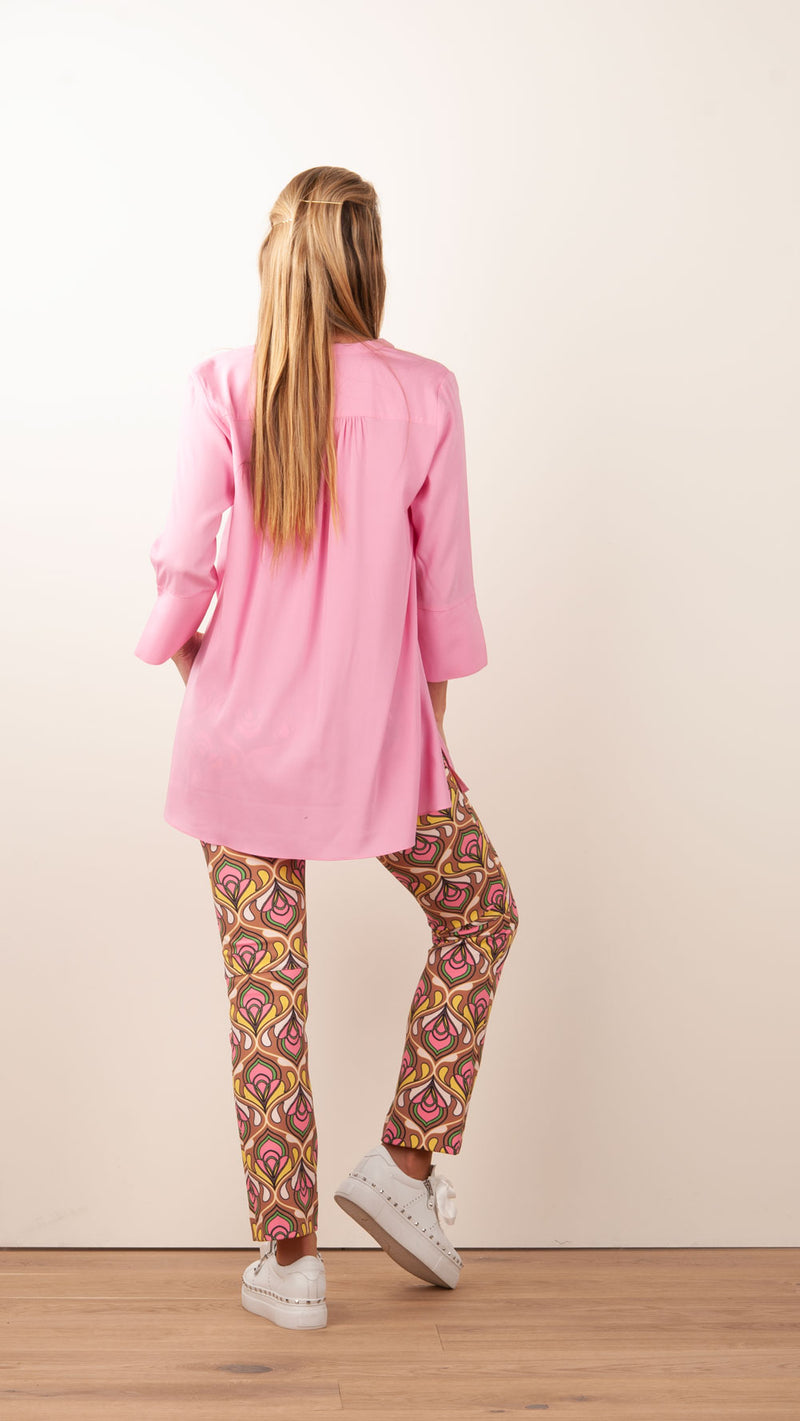 Seiden Bluse Rosa