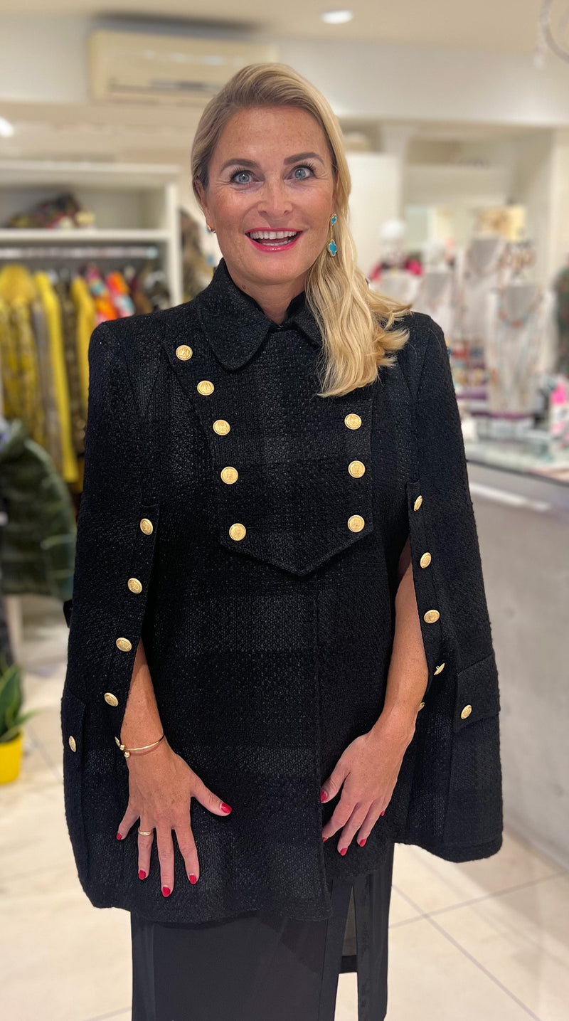 Jacke | Cape Schwarz