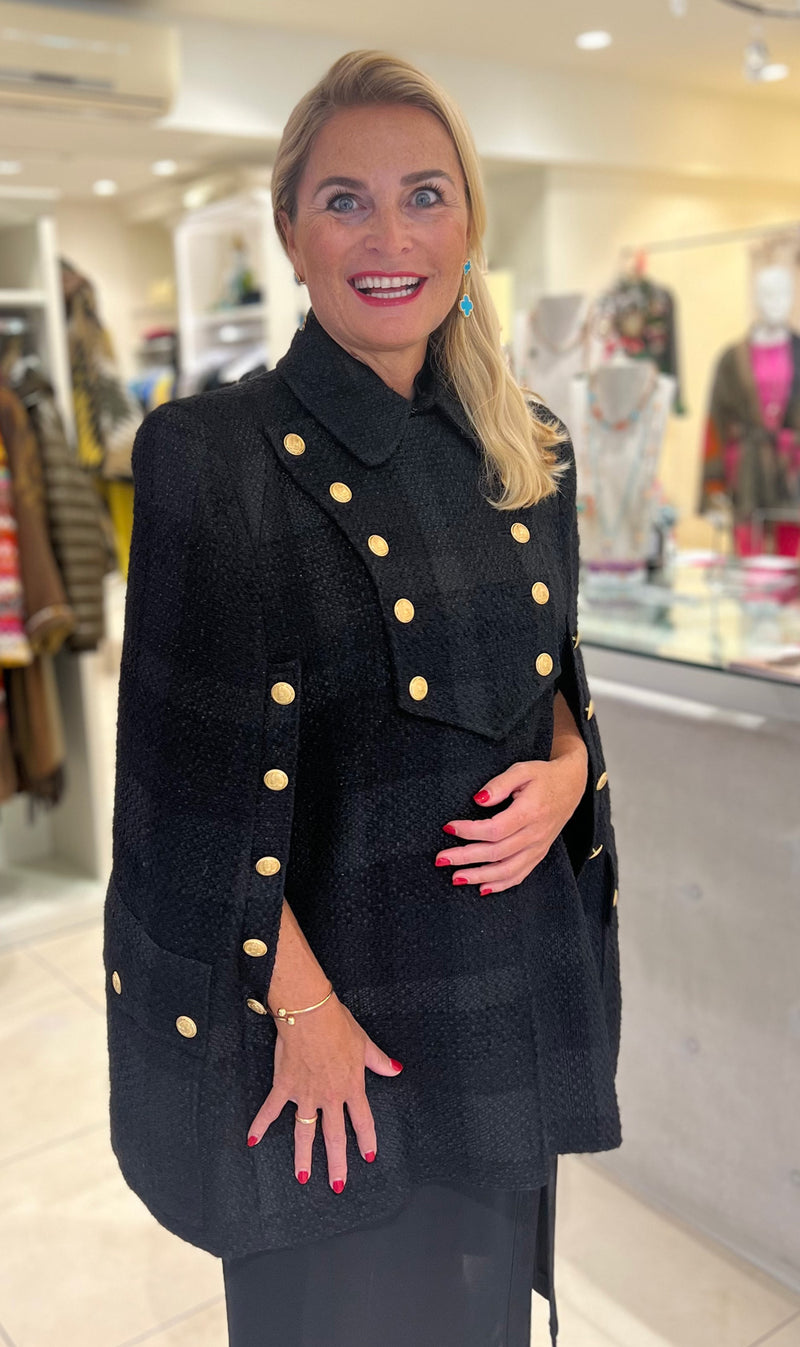 Jacke | Cape Schwarz