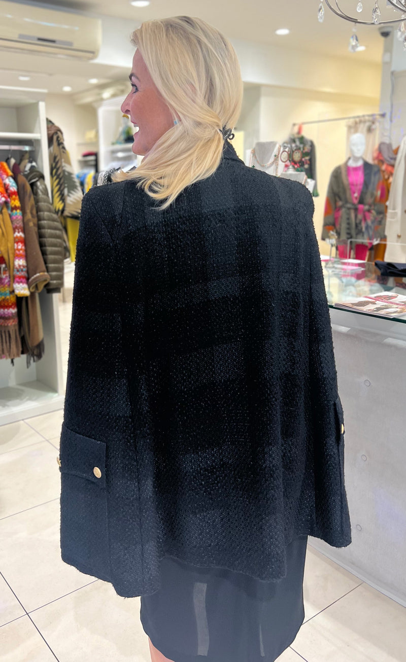 Jacke | Cape Schwarz