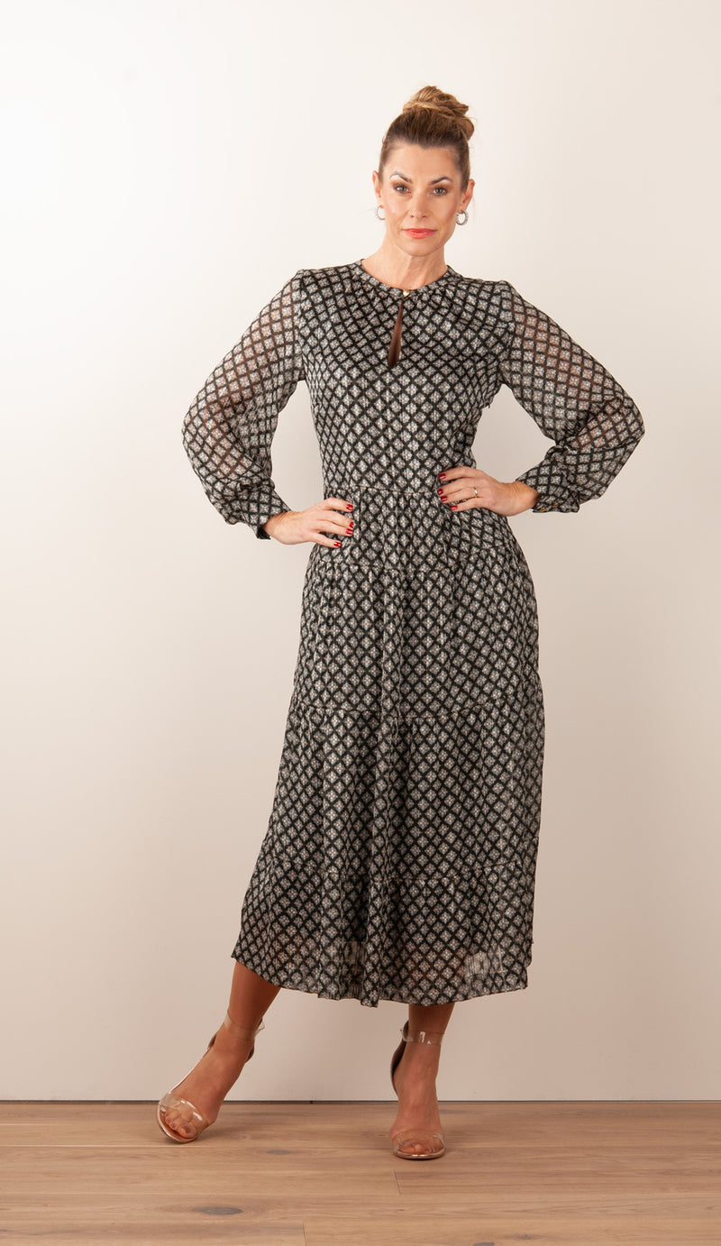 Kleid Schwarz | Multicolor