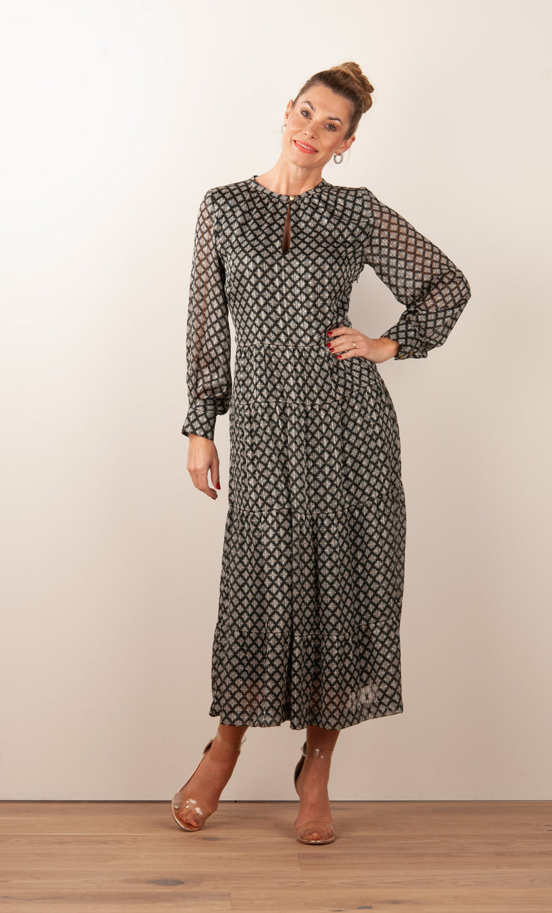 Kleid Schwarz | Multicolor