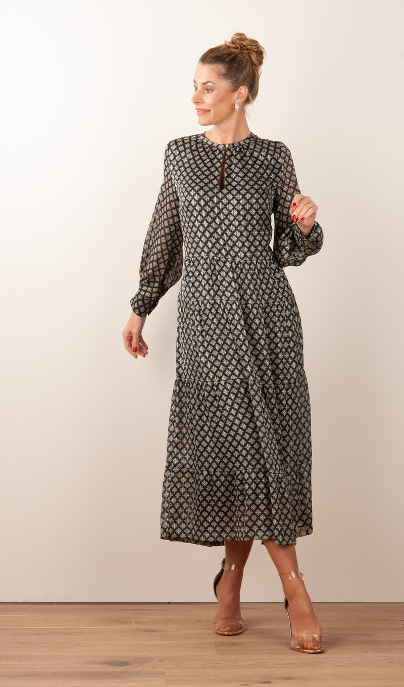 Kleid Schwarz | Multicolor