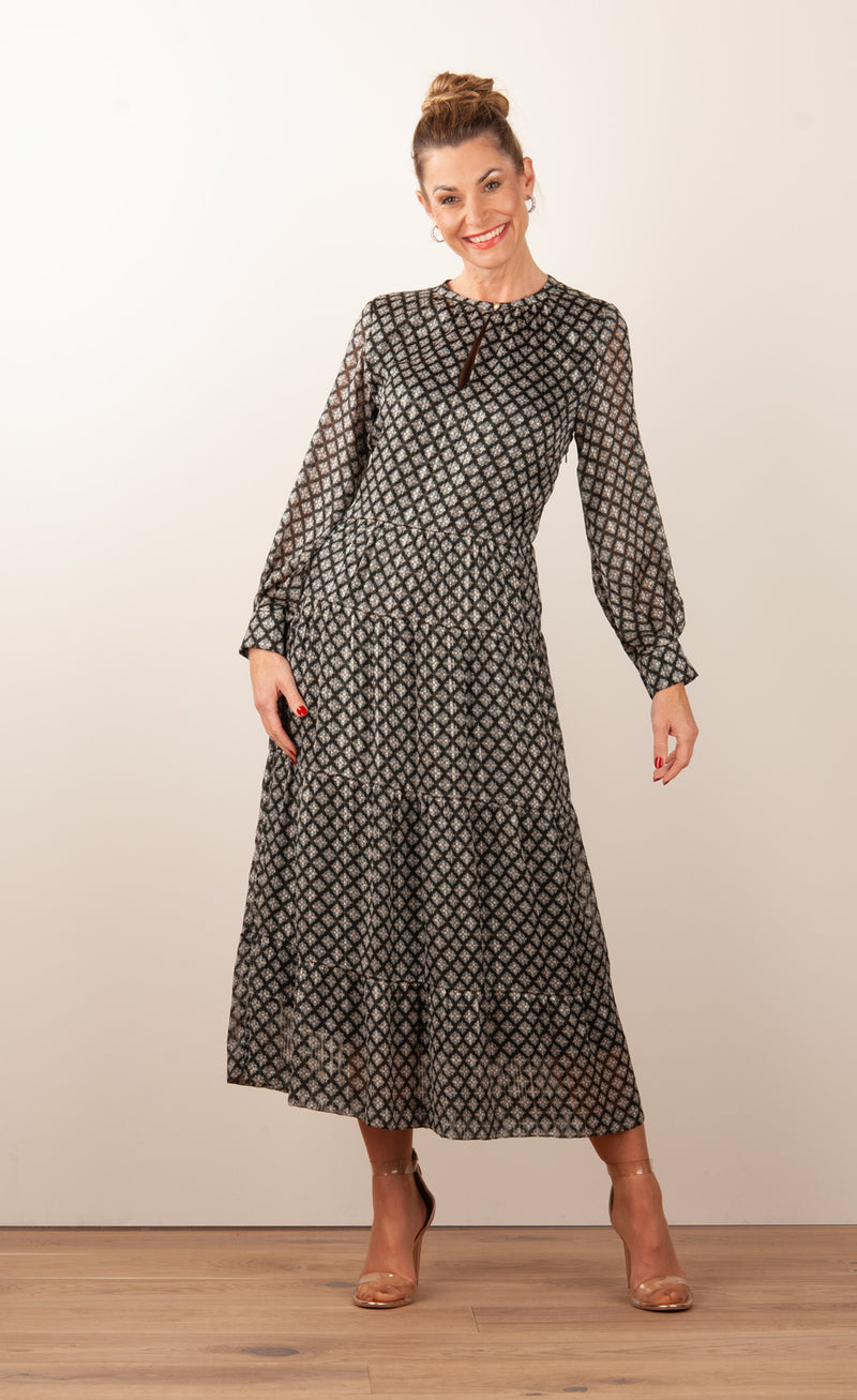 Kleid Schwarz | Multicolor
