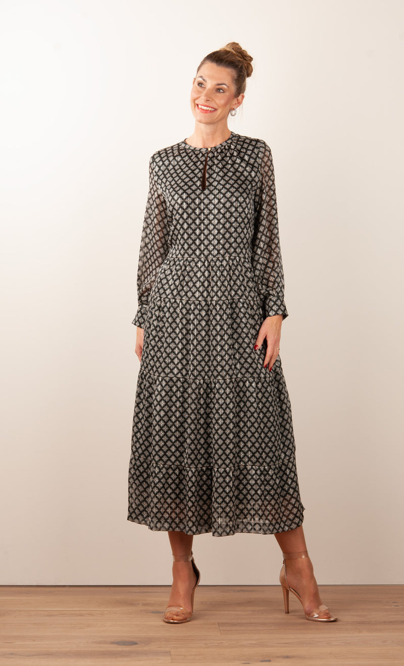 Kleid Schwarz | Multicolor
