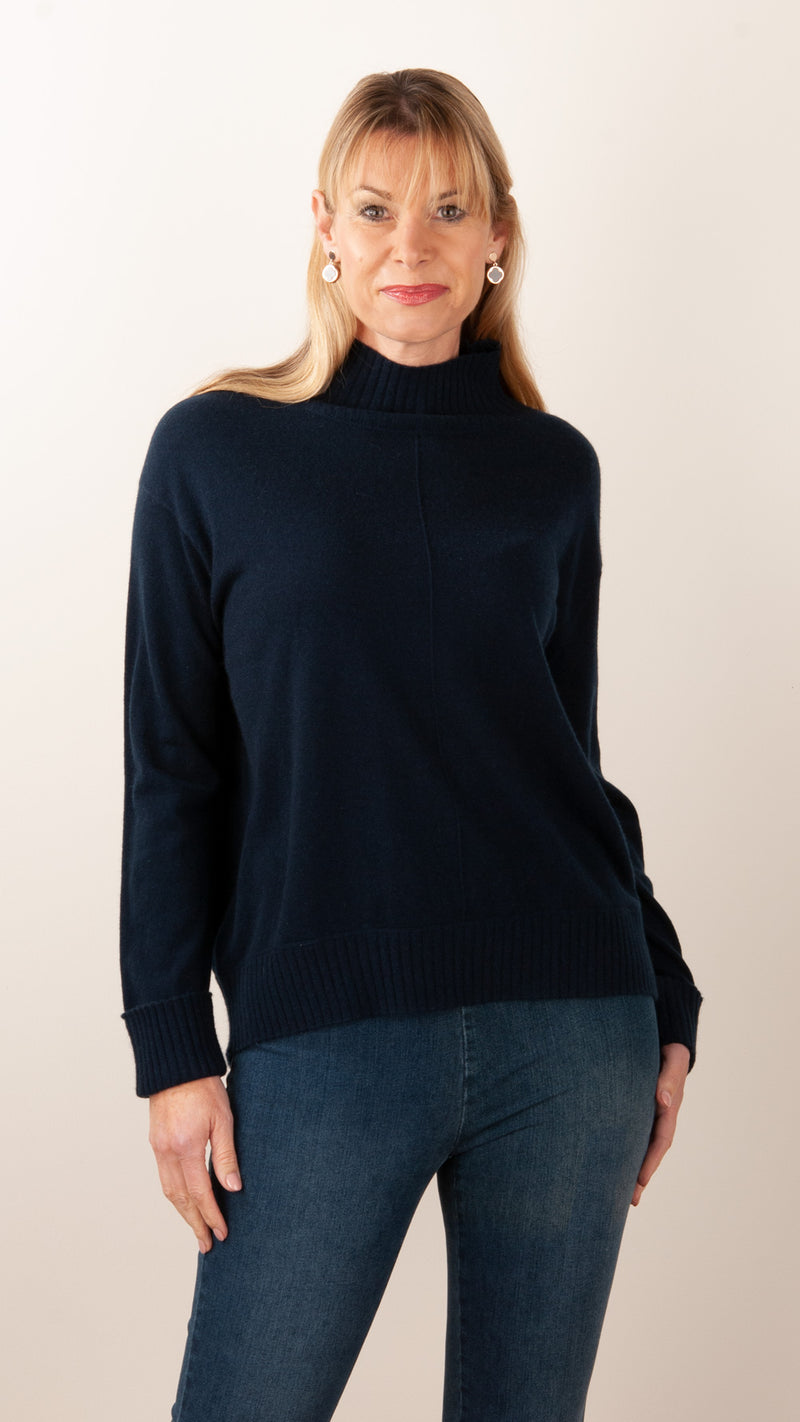 Kaschmir Pullover Dunkelblau - myElisa GmbH