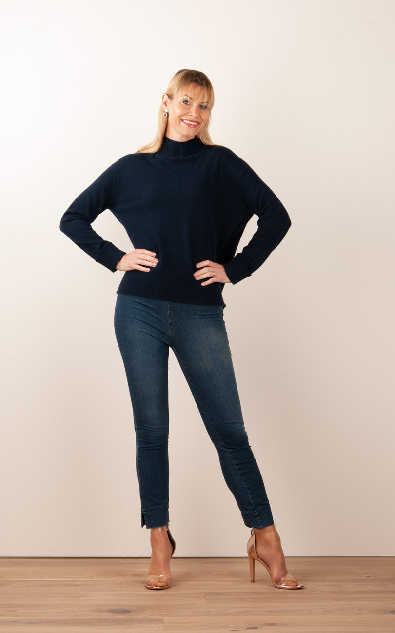 Kaschmir Pullover Dunkelblau - myElisa GmbH