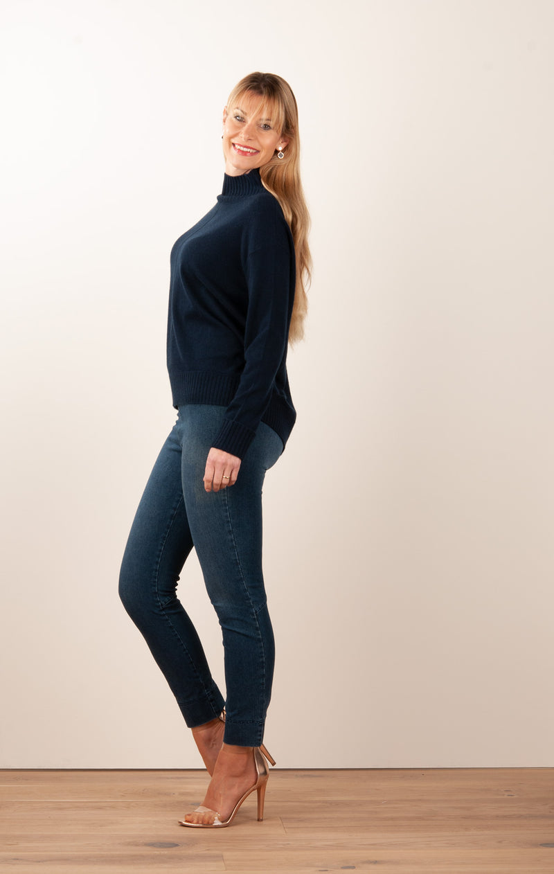 Kaschmir Pullover Dunkelblau - myElisa GmbH