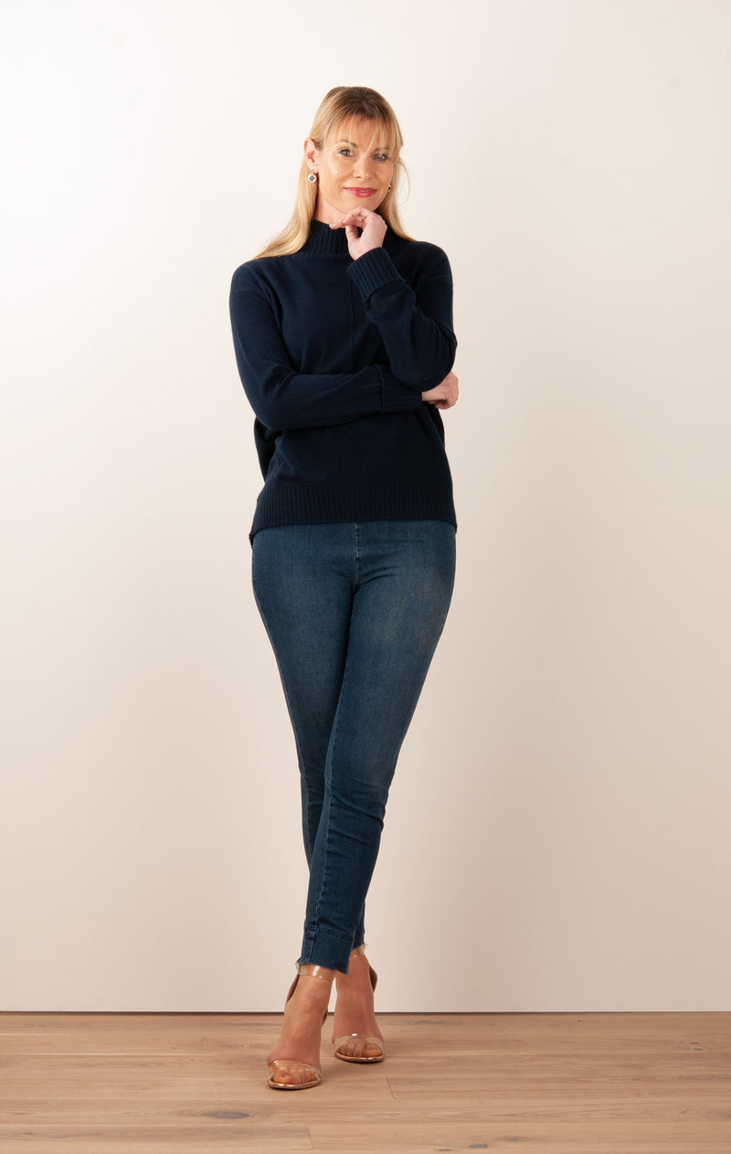 Kaschmir Pullover Dunkelblau - myElisa GmbH