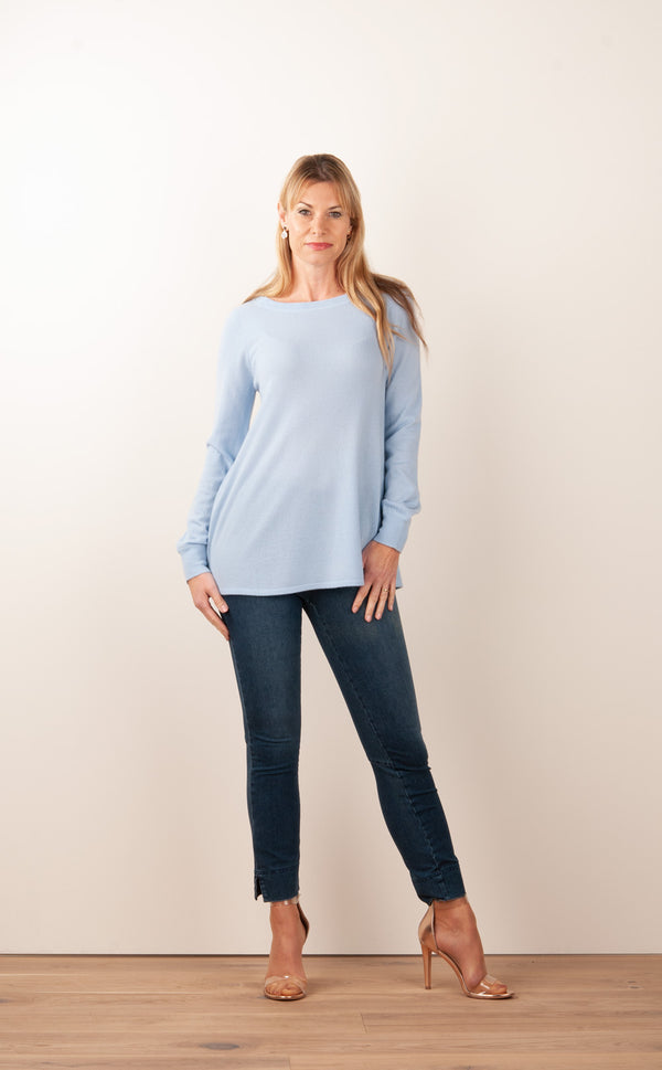 Kaschmir Pullover Hellblau - myElisa GmbH