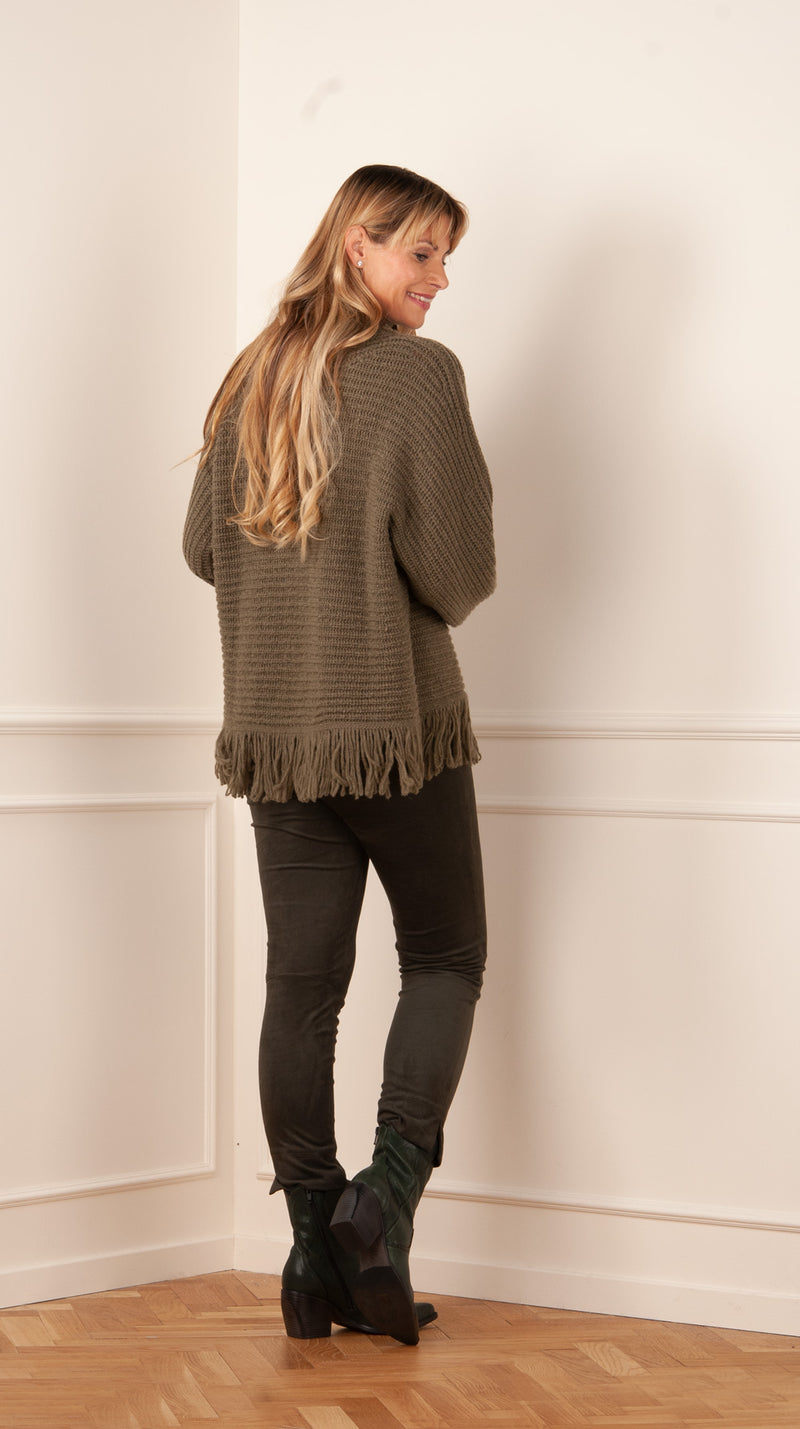 Pullover Melange Oliv - myElisa GmbH