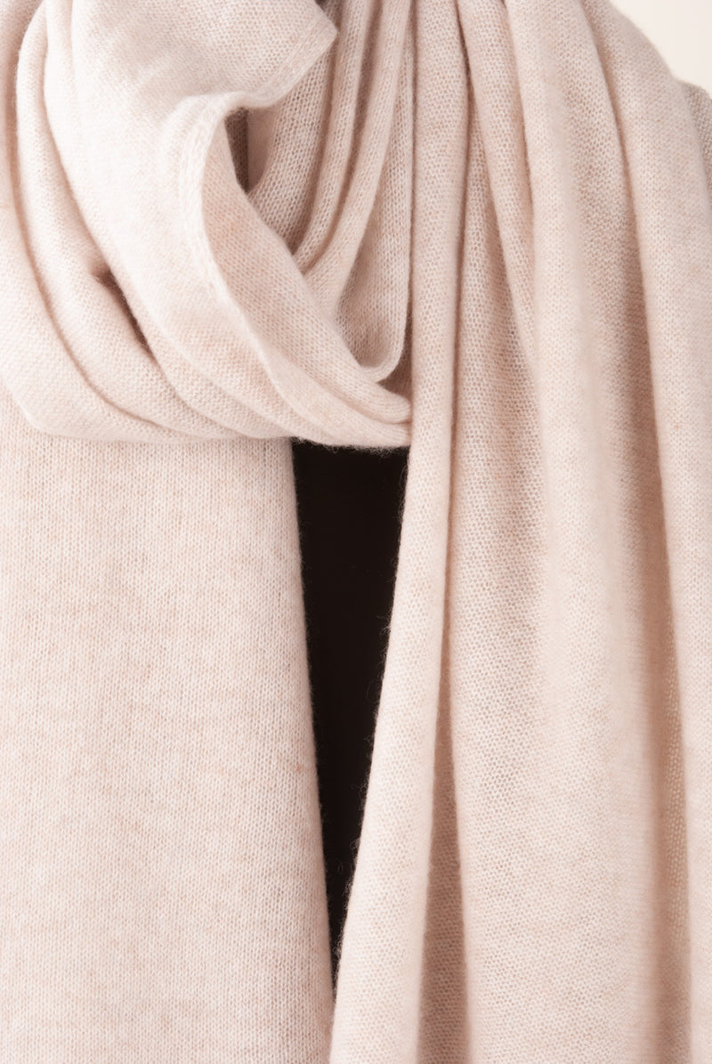 Kaschmir Schal Hellbeige