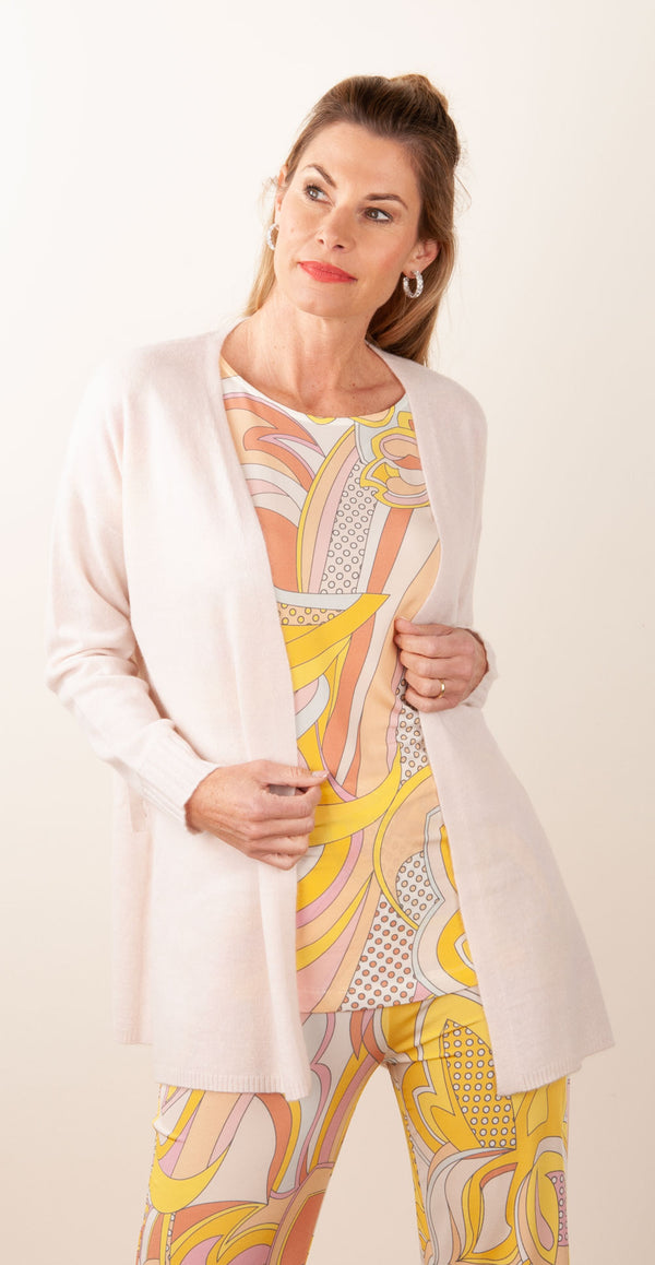 Strickjacke Hellbeige