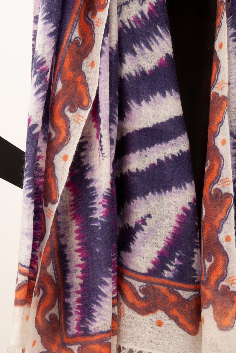 Schal Lila | Beere | Multicolor