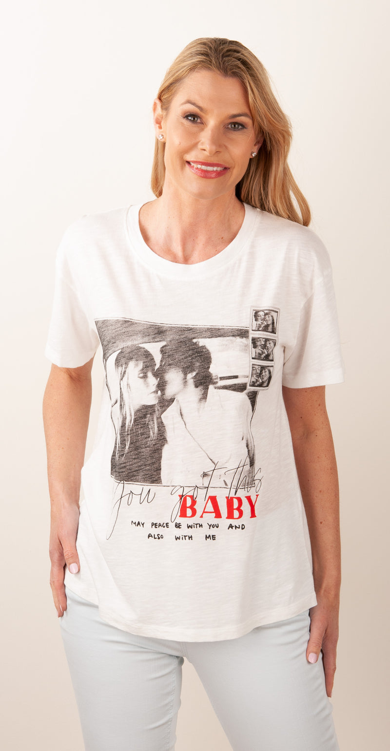 T-Shirt „Baby“ Weiß | Schwarz - myElisa GmbH
