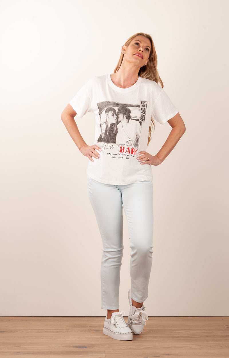 T-Shirt „Baby“ Weiß | Schwarz - myElisa GmbH