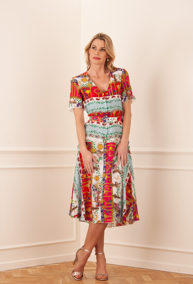 Kleid „Westminster 2“ Rot | Multicolor - myElisa GmbH