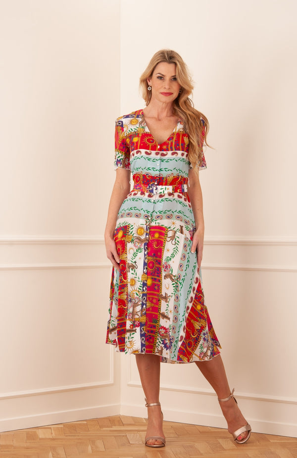 Hayley Menzies - Kleid „Westminster 2“ Rot | Multicolor