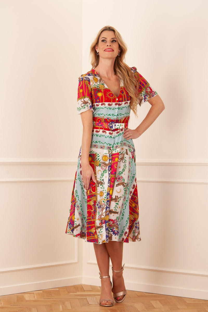 Kleid „Westminster 2“ Rot | Multicolor - myElisa GmbH