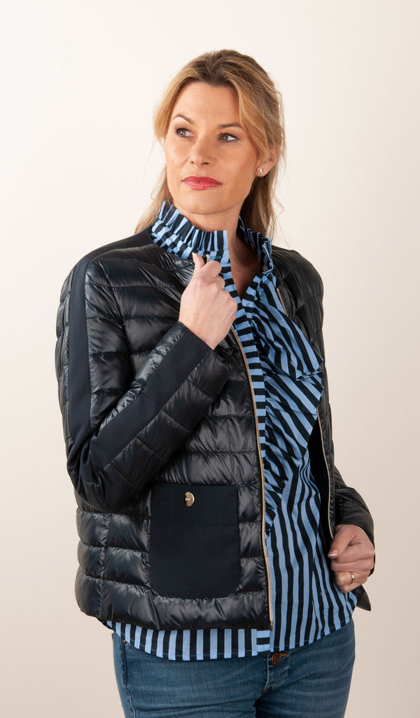 Leichte Daunenjacke Dunkelblau - myElisa GmbH