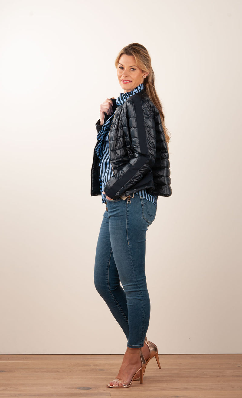 Leichte Daunenjacke Dunkelblau - myElisa GmbH