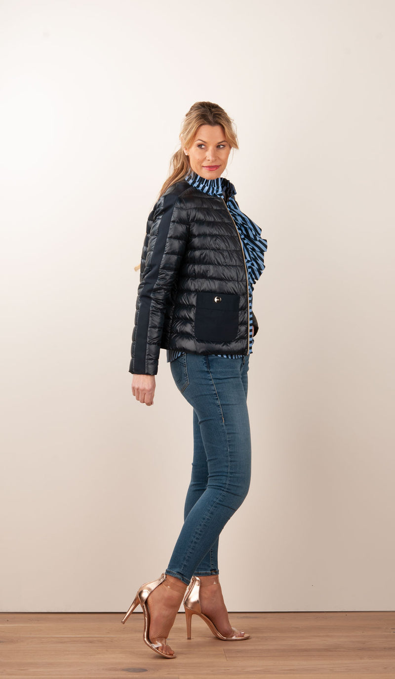 Leichte Daunenjacke Dunkelblau - myElisa GmbH