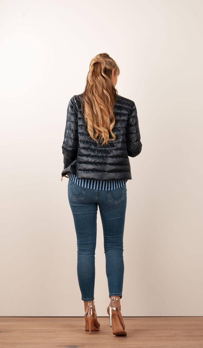Leichte Daunenjacke Dunkelblau - myElisa GmbH
