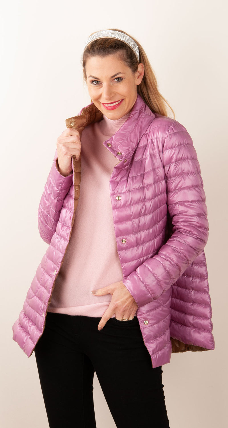 Leichte Wende-Daunenjacke Mellow | Beige