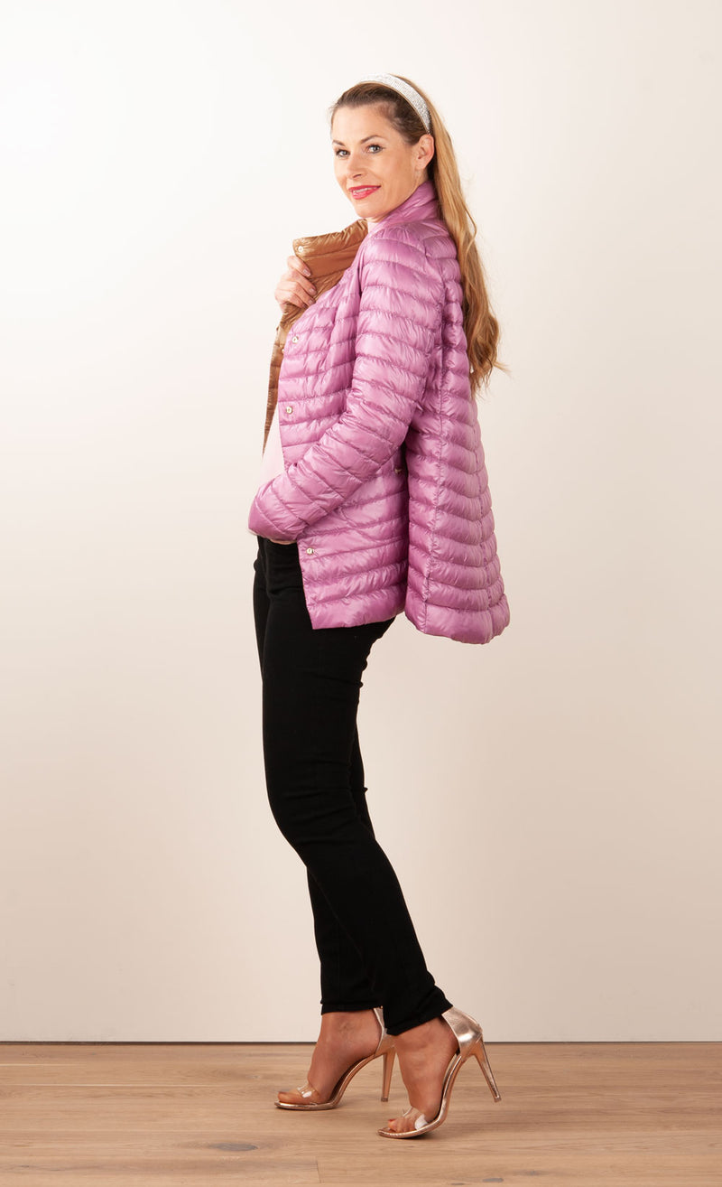 Leichte Wende-Daunenjacke Mellow | Beige