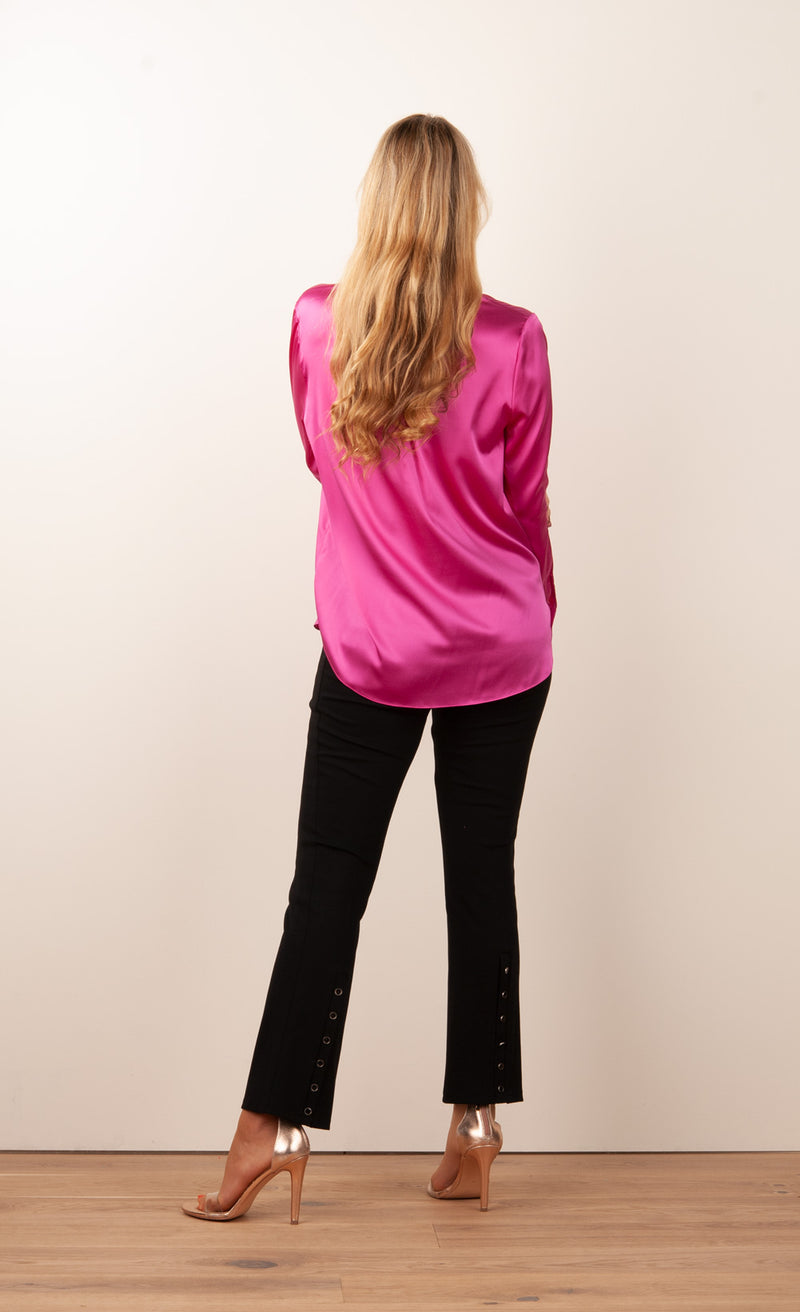 Seidenbluse Pink
