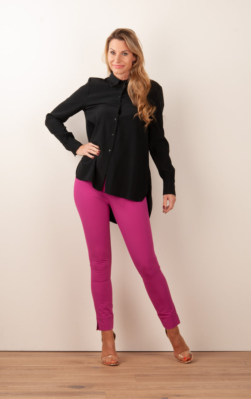 Seidenbluse Schwarz