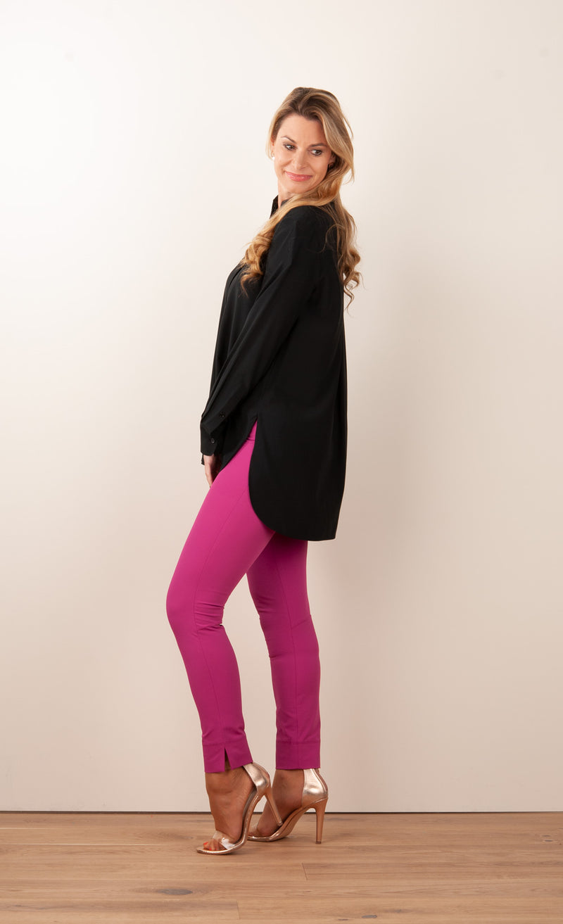 Seidenbluse Schwarz