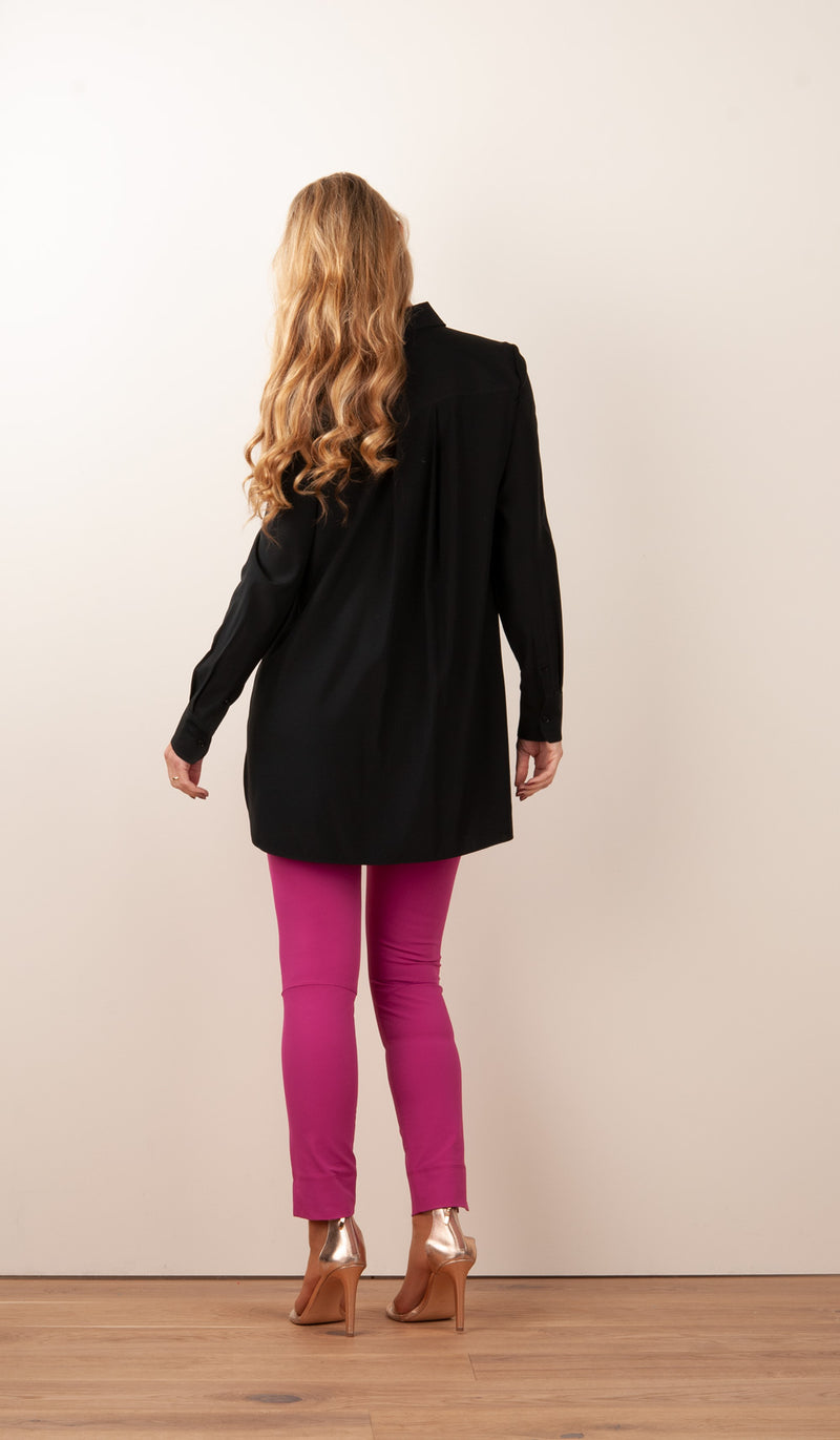 Seidenbluse Schwarz