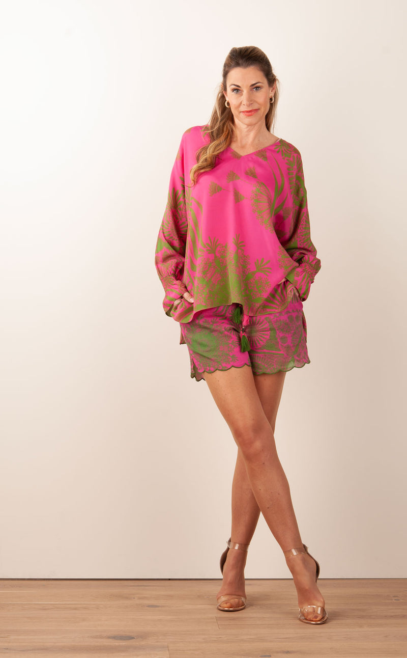 Hot Pants „Cafe Del Mar“ Pink | Oliv