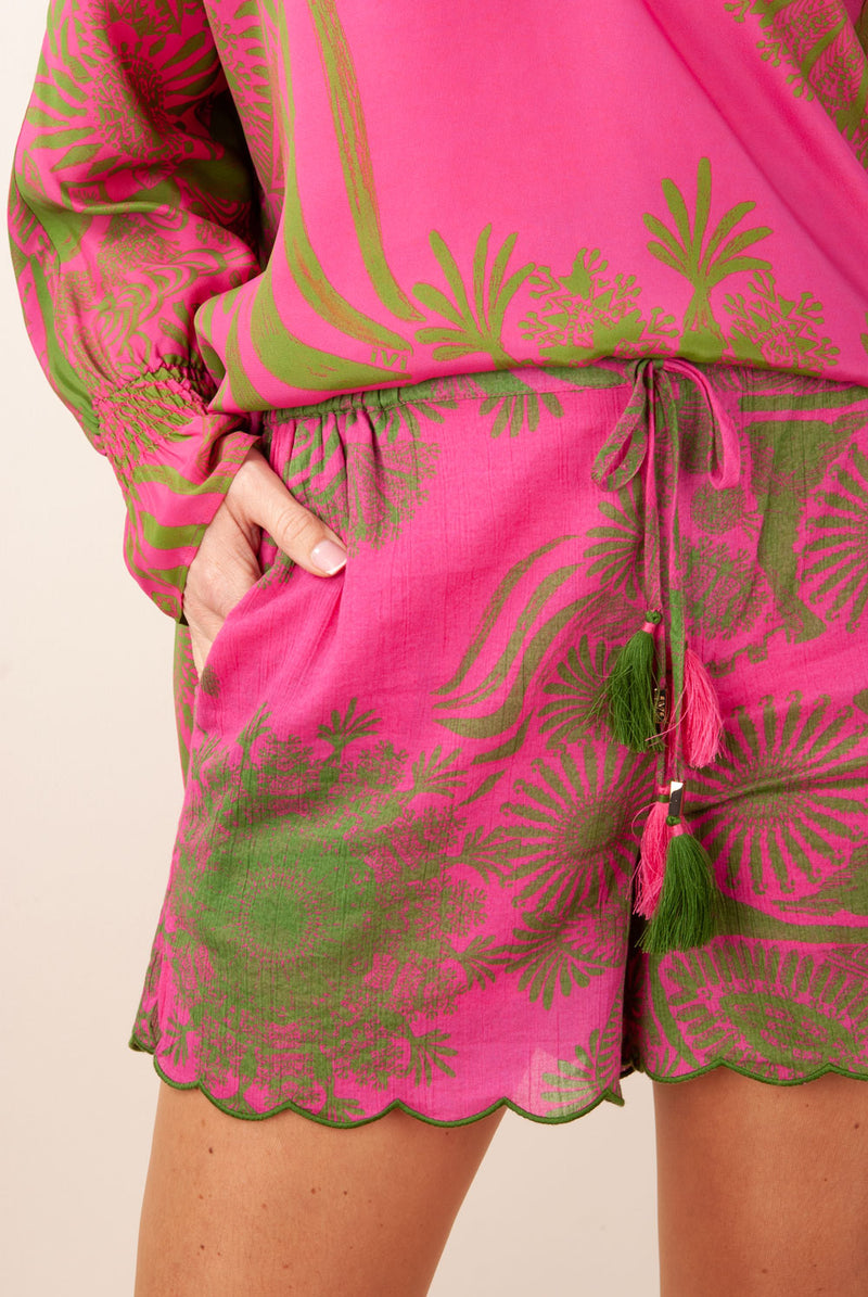 Hot Pants „Cafe Del Mar“ Pink | Oliv