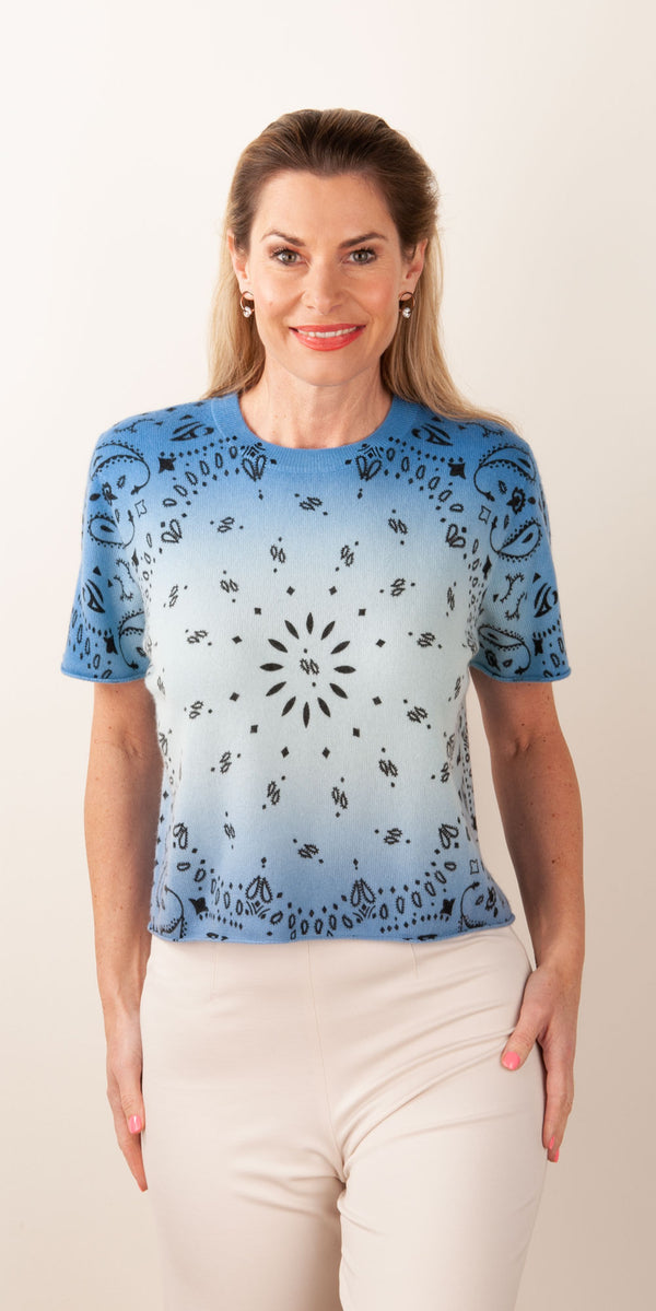 Kaschmir Pullover Blau | Multicolor
