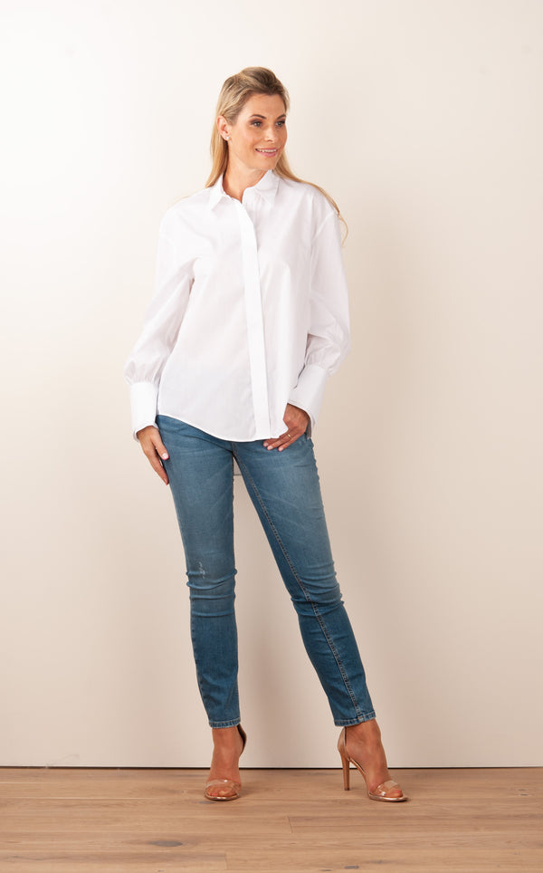 Bluse Weiß