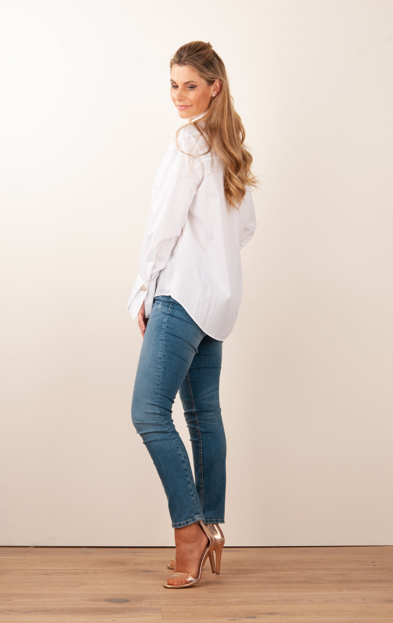 Bluse Weiß