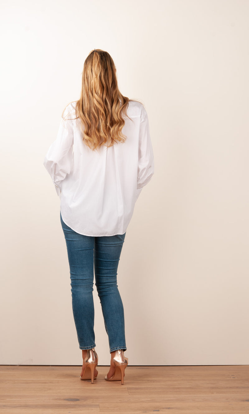 Bluse Weiß