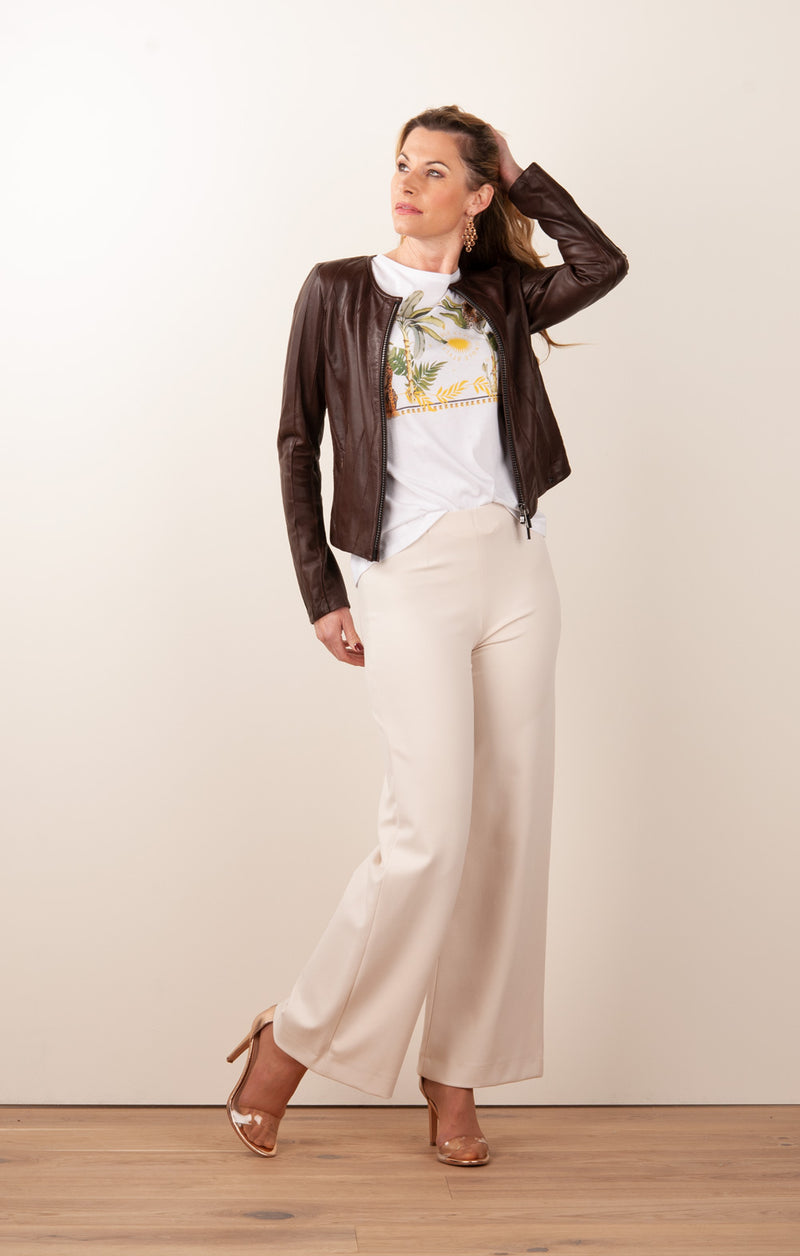 Lederjacke „Maddy“ Dunkelbraun - myElisa GmbH