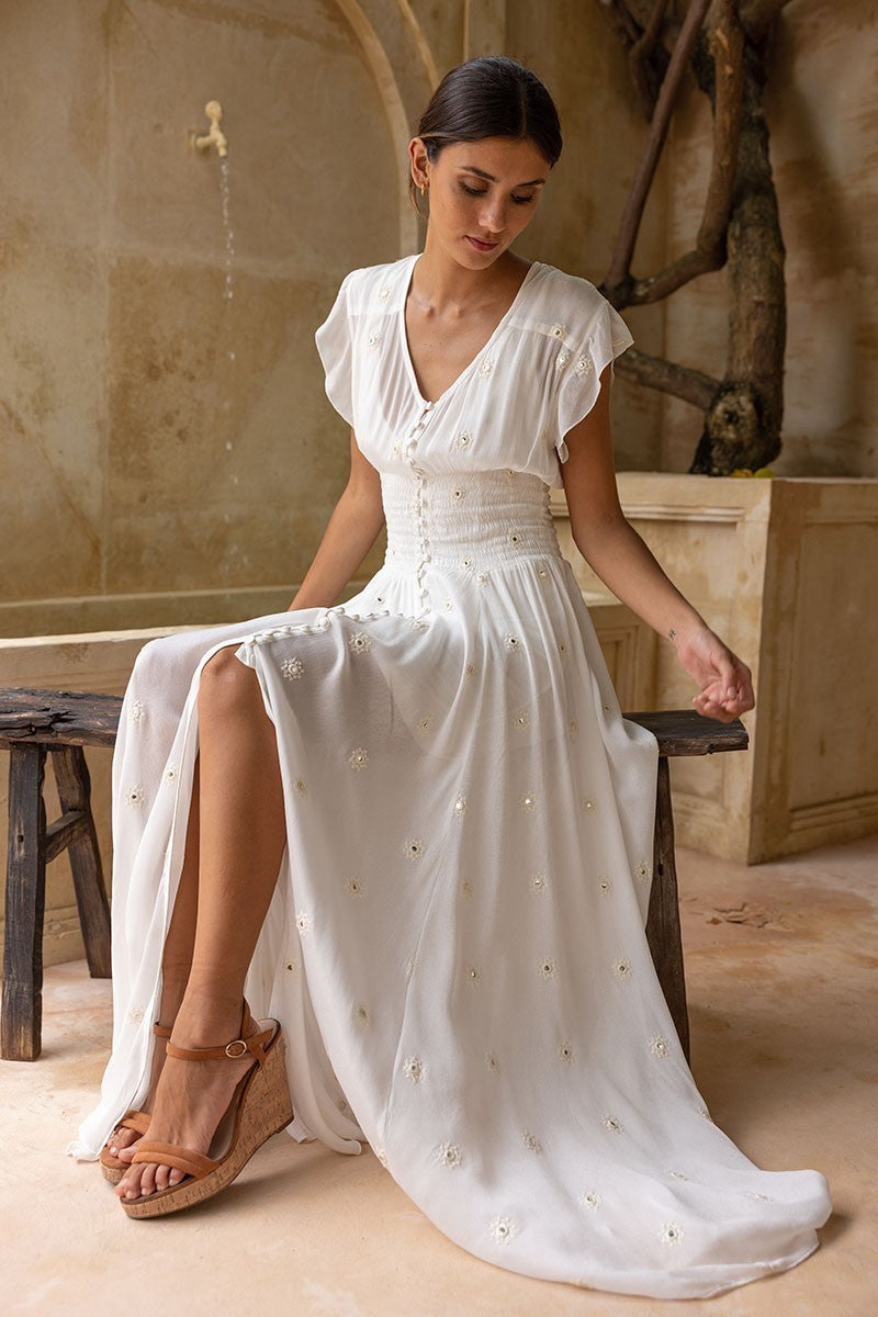 Kleid Creme