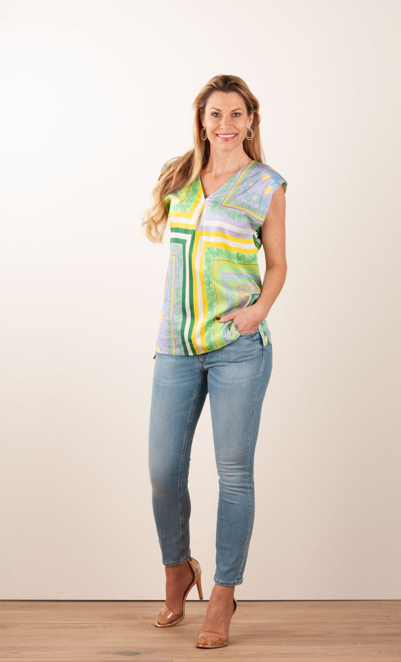 Shirt „Namur“ Gelb | Multicolor - myElisa GmbH