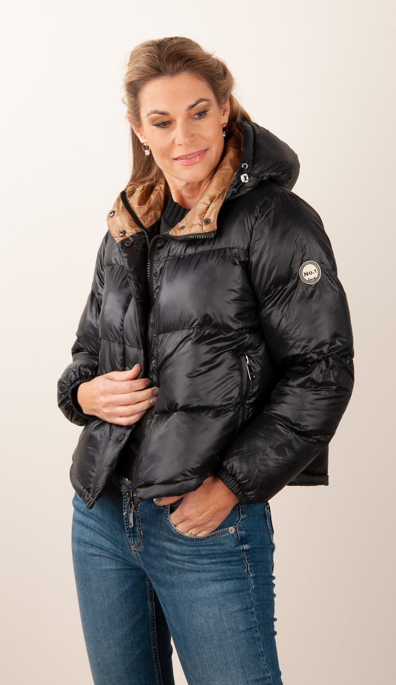 Jacke „Laura“ Schwarz | Camel