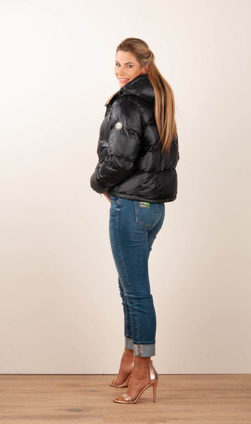 Jacke „Laura“ Schwarz | Camel