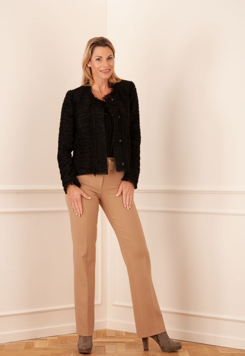 Bouclé Jacke Schwarz - myElisa GmbH