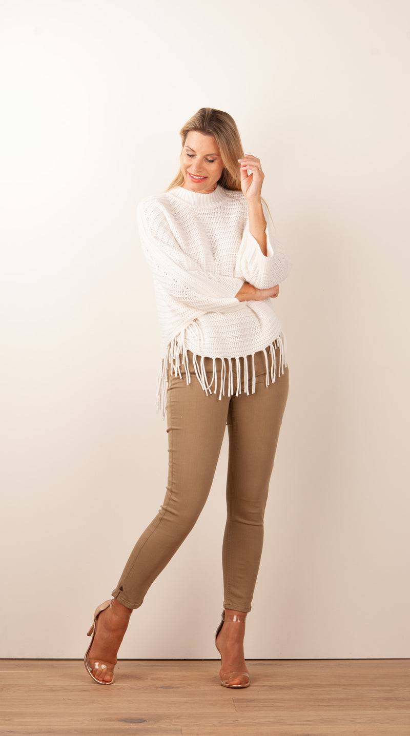 Jeans „Cinq“ Taupe