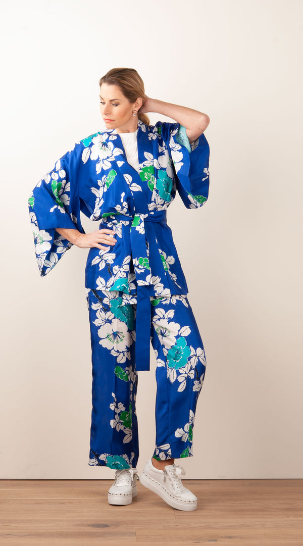 Hose „Shine“ Blau | Multicolor
