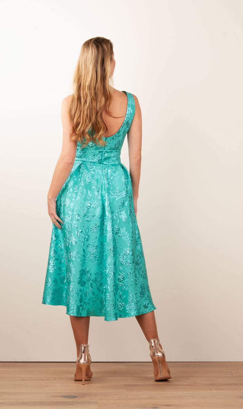 Kleid „Phillys“ Türkis