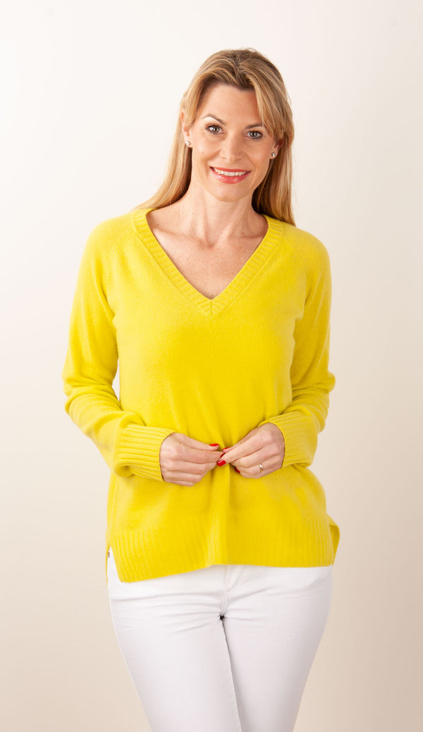 Kaschmir Pullover „Winni“ Gelb - myElisa GmbH